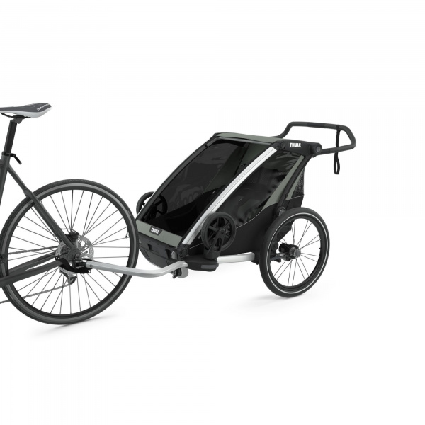 Pack remorque vélo chariot lite 2 agave + assise pour nouveau-né infant sling + kit jogging Thule