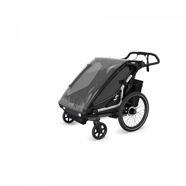 Pack remorque vélo chariot sport 1 black + assise pour nouveau-né infant sling + kit jogging Thule