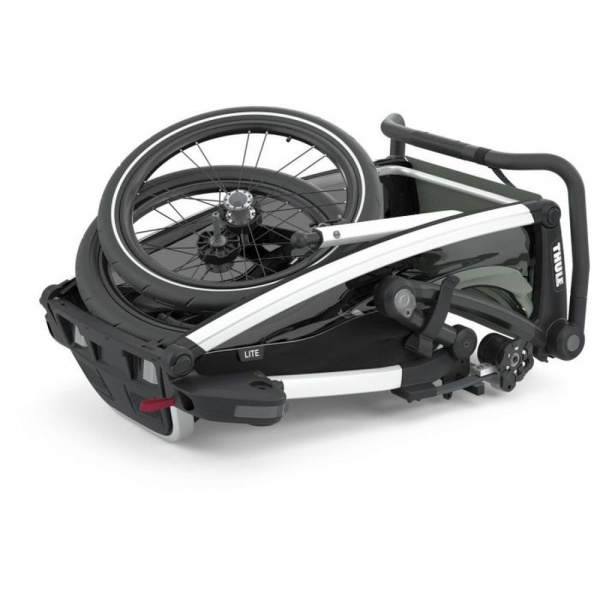 Pack remorque vélo chariot lite 1 agave + assise pour nouveau-né infant sling Thule