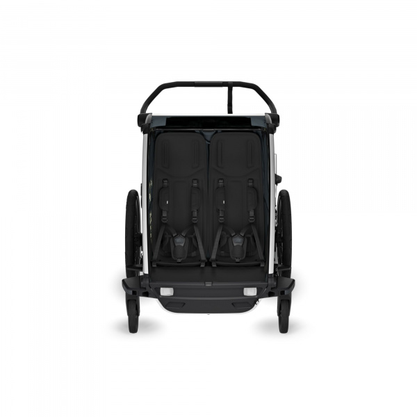 Pack remorque vélo chariot cross 2 dark slate + assise pour nouveau-né infant sling Thule