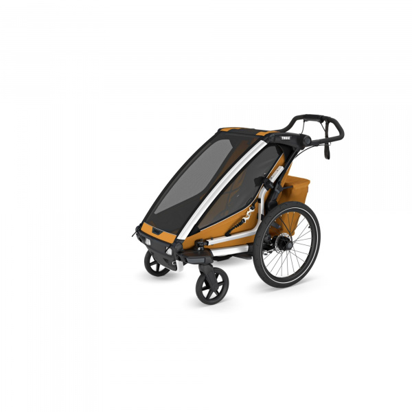 Pack remorque vélo chariot sport 1 natural gold + assise pour nouveau-né infant sling Thule