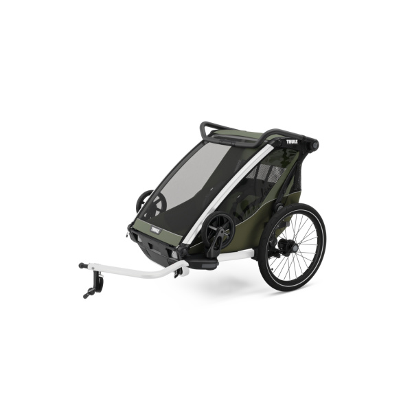 Remorque pour vélo chariot lite 2 places vintage green - génération 3 Thule