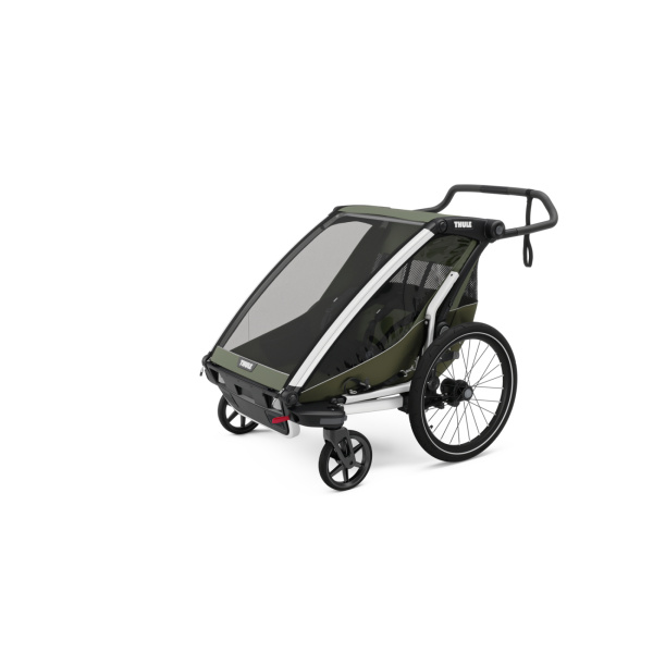 Remorque pour vélo chariot lite 2 places vintage green - génération 3 Thule