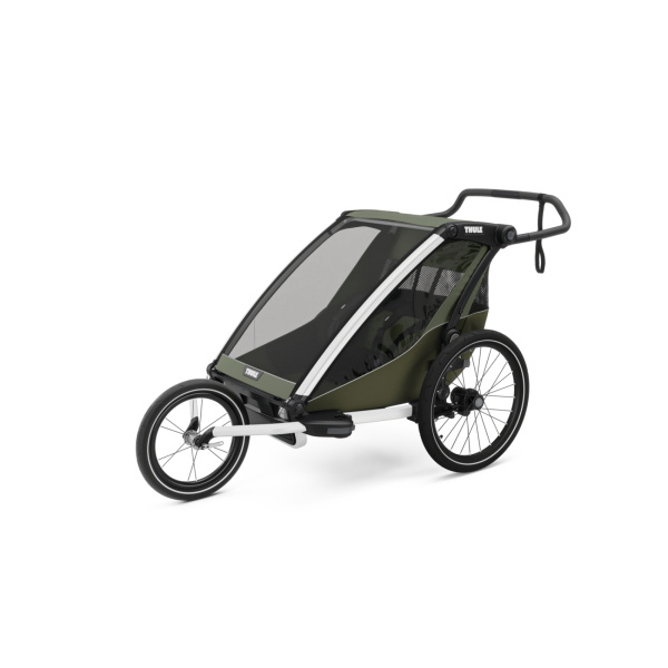 Remorque pour vélo chariot lite 2 places vintage green - génération 3 Thule