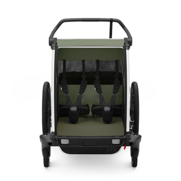 Remorque pour vélo chariot lite 2 places vintage green - génération 3 Thule