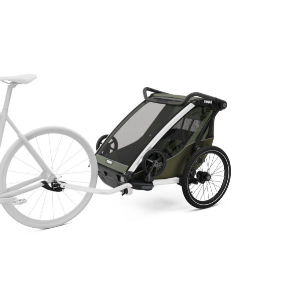 Remorque pour vélo chariot lite 2 places vintage green - génération 3 Thule