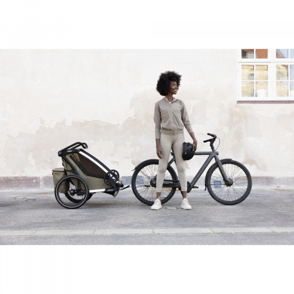 Remorque pour vélo chariot cross 2 faded khaki Thule