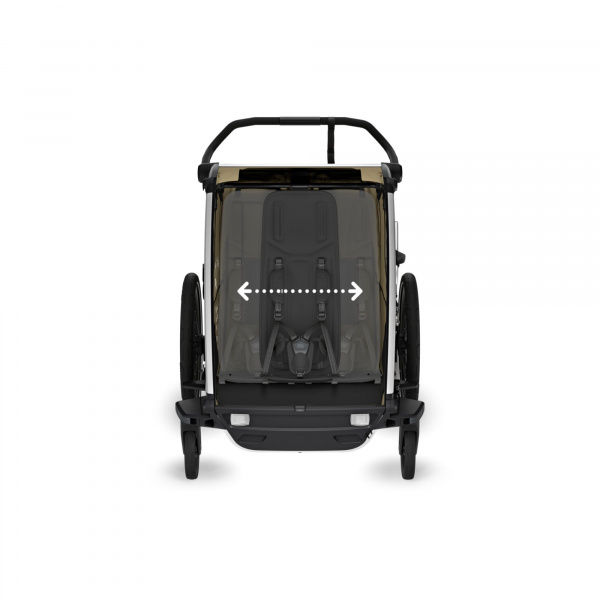 Remorque pour vélo chariot cross 2 faded khaki Thule