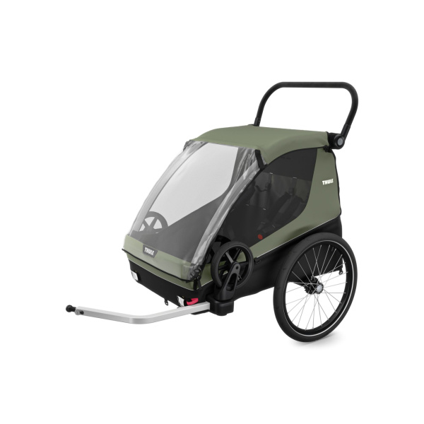 Remorque pour vélo courier vintage green Thule
