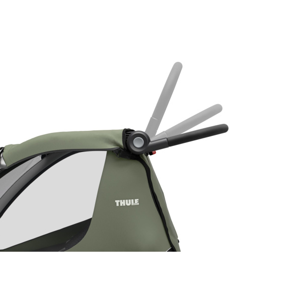 Remorque pour vélo courier vintage green Thule