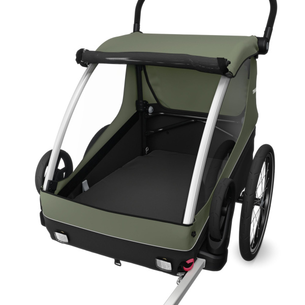 Remorque pour vélo courier vintage green Thule