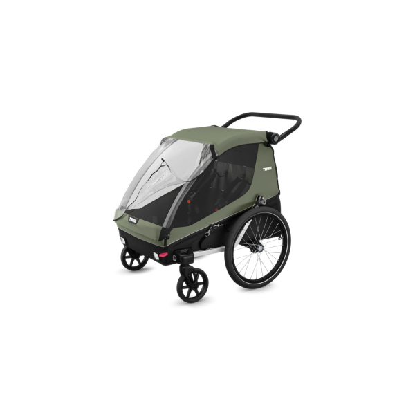 Remorque pour vélo courier vintage green Thule