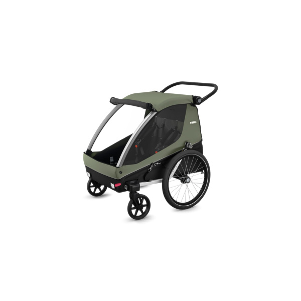 Remorque pour vélo courier vintage green Thule