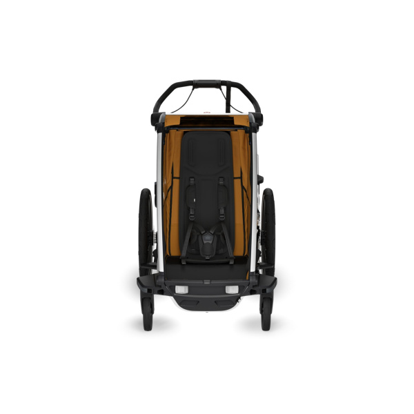Pack remorque vélo chariot sport 1 place natural gold + kit jogging Thule