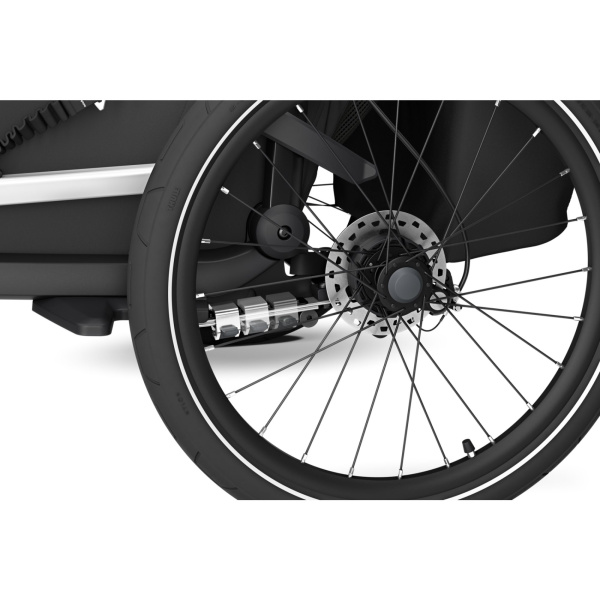 Pack remorque vélo chariot sport 1 place natural gold + kit jogging Thule