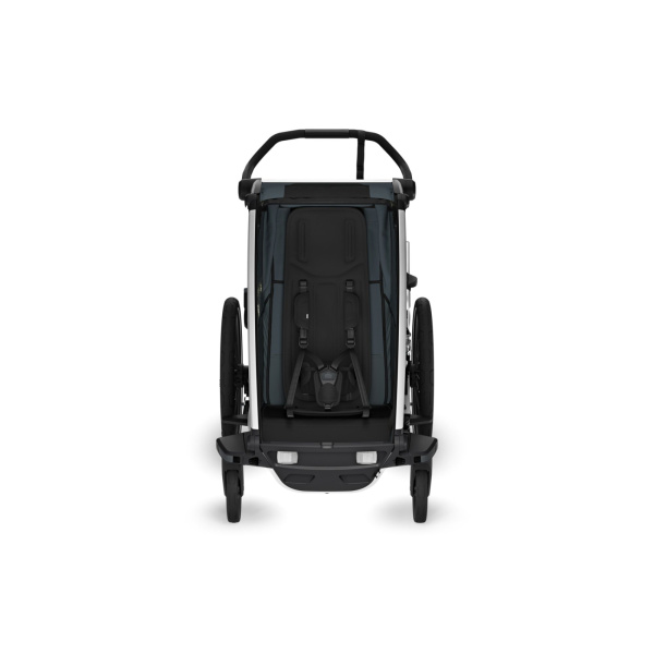 Pack remorque vélo chariot cross 1 place dark slate + kit jogging Thule