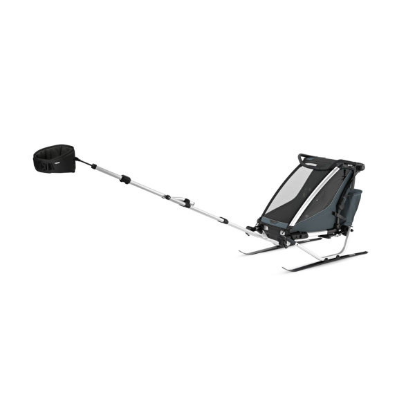 Pack remorque vélo chariot cross 1 place dark slate + kit jogging Thule