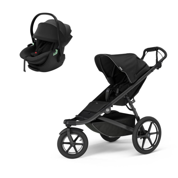 Poussette duo urban glide 3 black + siège auto maple black Thule