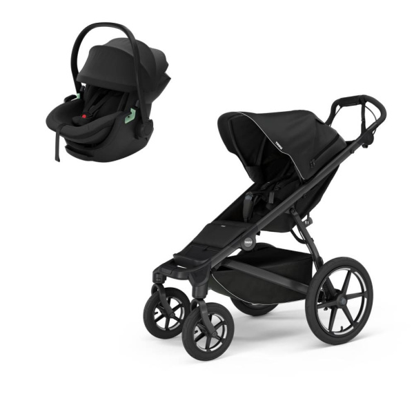 Poussette duo urban glide 4 black + siège auto maple black Thule