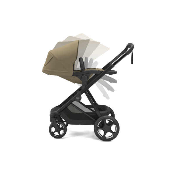 Poussette duo charm avec nacelle faded khaki Thule