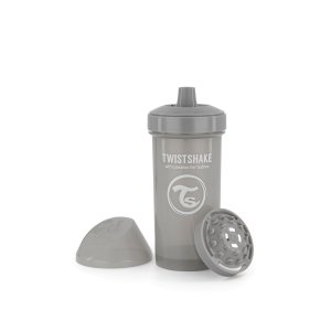 Tasse infuseur kid cup 360 ml pastel gris Twistshake