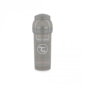 Biberon anti-colique 260 ml pastel gris Twistshake