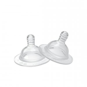 Lot de 2 tétines anti colique de rechange 2 mois et + taille m Twistshake