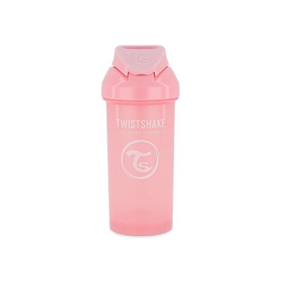 Tasse à paille 360ml rose pastel - 6m+