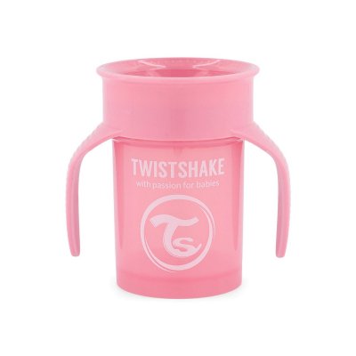 Tasse 360 degrés 230ml rose pastel - 6m+