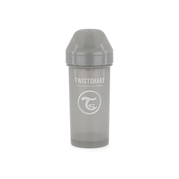 Tasse infuseur kid cup 360 ml pastel gris Twistshake