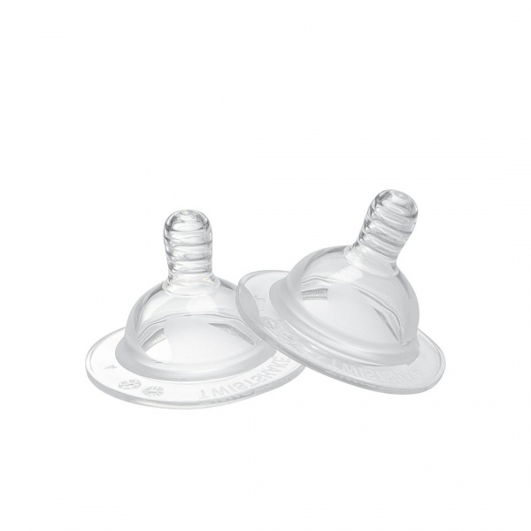 Lot de 2 tétines anti colique de rechange 2 mois et + taille m Twistshake