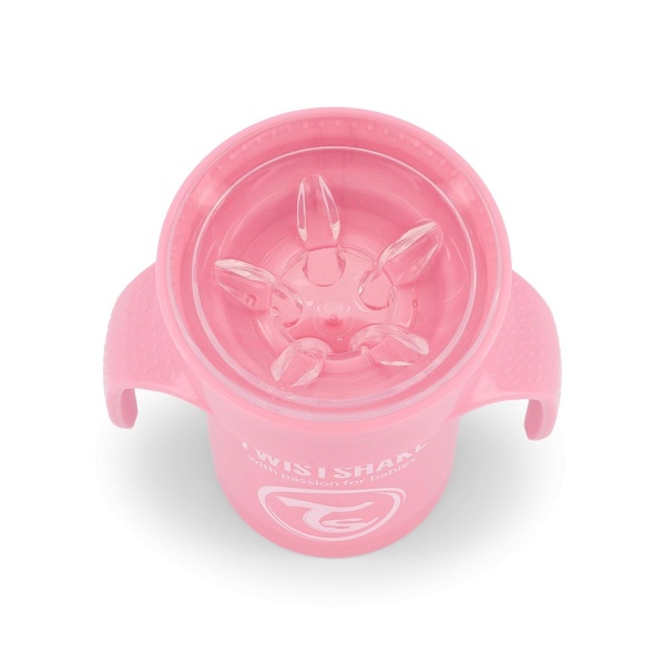 Tasse 360 degrés 230ml rose pastel - 6m+ Twistshake