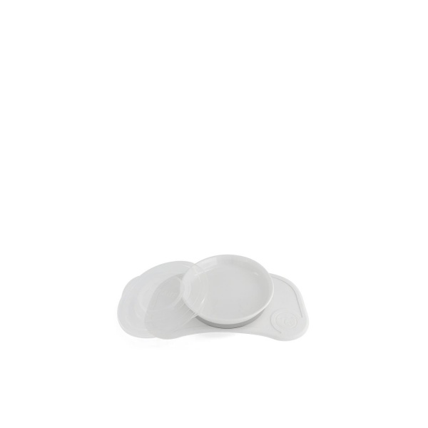 Plateau click mat mini + assiette blanc - 6m+ Twistshake