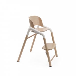 Chaise haute évolutive giraffe + baby set + tablette bois neutre et blanc Bugaboo