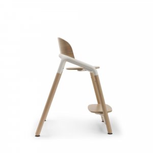 Chaise haute évolutive giraffe + baby set + tablette bois neutre et blanc Bugaboo