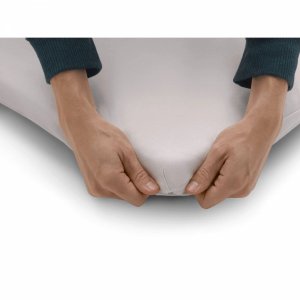 Drap housse bébé pour lit stardust minéral blanc Bugaboo