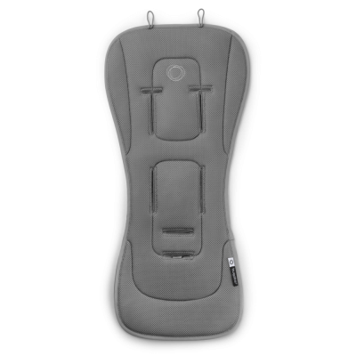 Coussin confort réversible pour poussette bugaboo gris lune