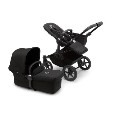Poussette duo donkey 5 châssis noir noir