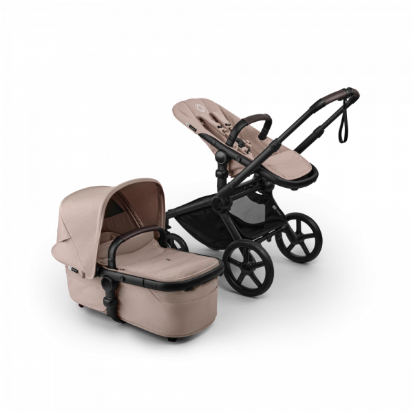 Poussette duo fox 5 tout terrain complète noir / taupe desert chiné Bugaboo