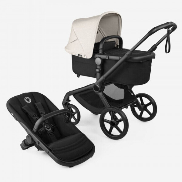 Poussette duo fox 5 tout terrain complète noir / taupe desert chiné Bugaboo