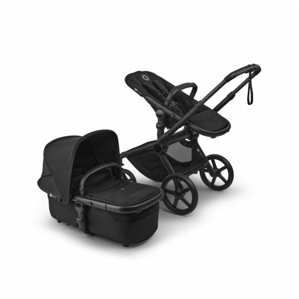 Poussette duo fox 5 tout terrain complète noir / taupe desert chiné Bugaboo