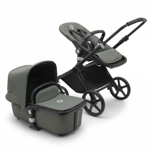 Poussette duo fox club complète noir / vert forêt Bugaboo