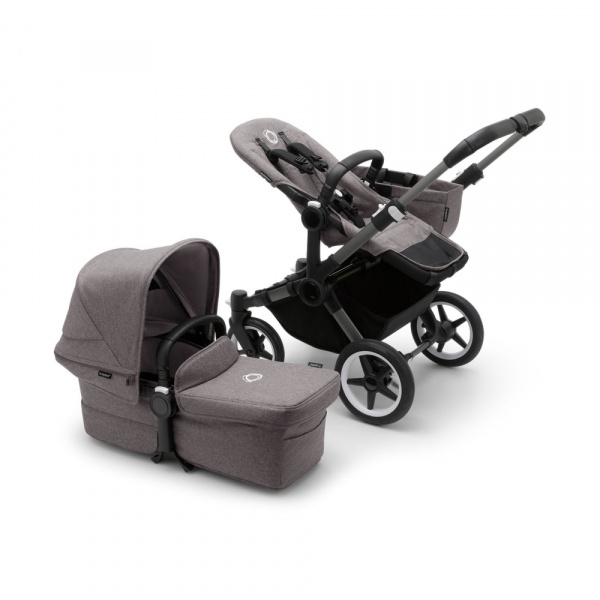 Poussette duo donkey 5 châssis noir noir Bugaboo