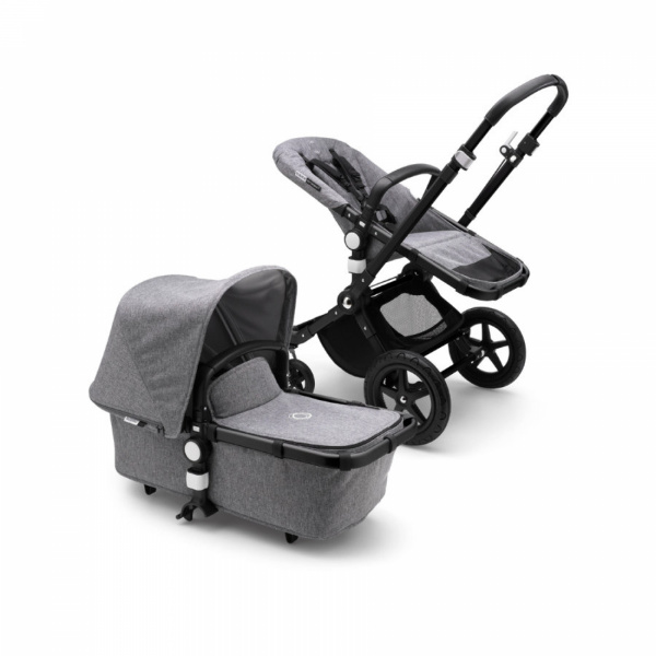 Pack poussette duo caméléon3 plus complète noir gris chiné Bugaboo