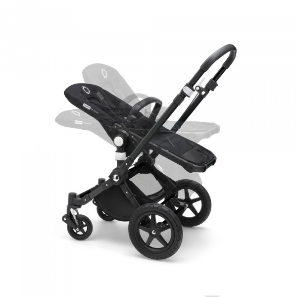 Pack poussette duo caméléon3 plus complète noir gris chiné Bugaboo