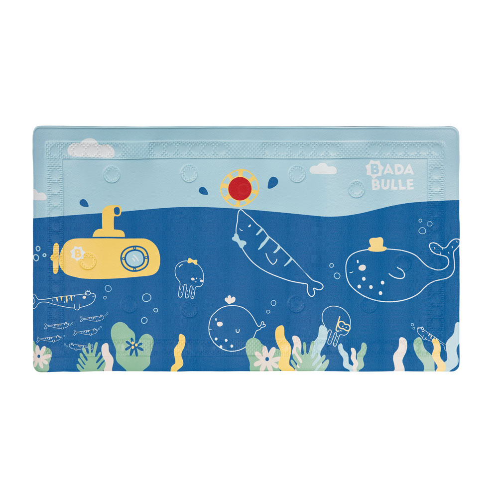 Tapis de bain bébé xxl bleu de Badabulle sur allobébé