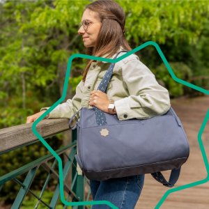 Sac à langer pocketstyle bleu Badabulle