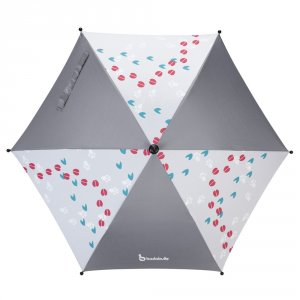 Ombrelle poussette anti-uv grise Badabulle