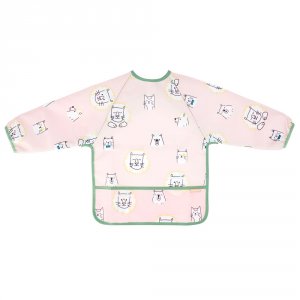 Bavoir manches longues rose Badabulle