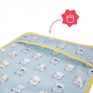 Bavoir manches longues bleu Badabulle